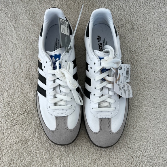 Brand new never worn Adidas Samba OG “White/Black” sneakers size Men’s US 8 - Picture 5 of 10